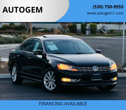 2012 Volkswagen Passat for sale at AUTOGEM in Davis CA