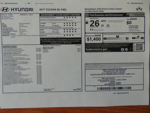 2017 Hyundai Tucson SE