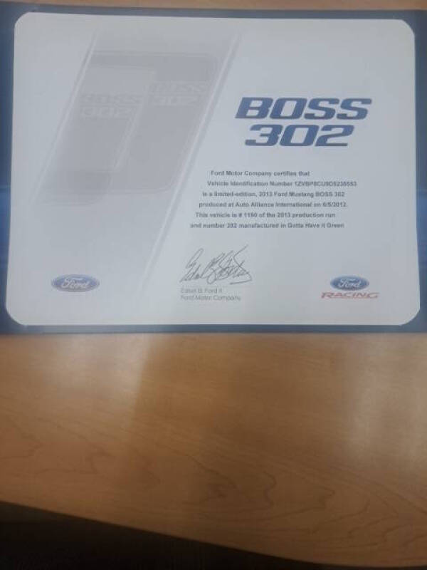 2013 Ford Mustang Boss 302