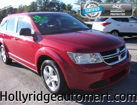 2013 Dodge Journey for sale at Holly Ridge Auto Mart in Holly Ridge NC
