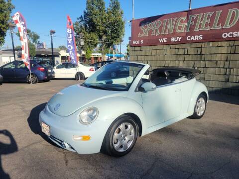 2003 Volkswagen New Beetle Convertible for sale at SPRINGFIELD BROTHERS LLC in Fullerton CA