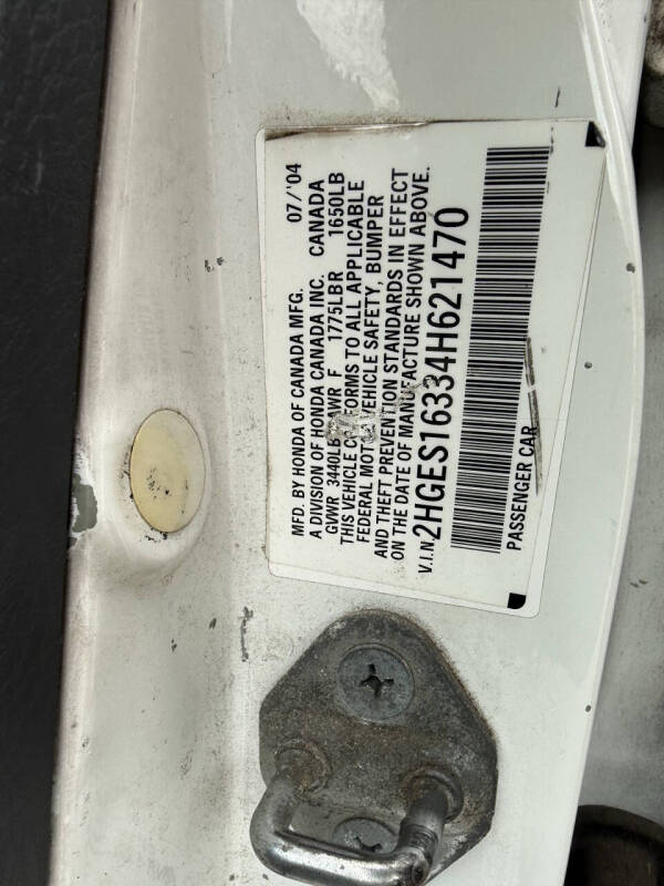 2004 Honda Civic Value Package