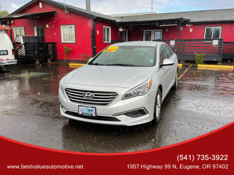 2017 Hyundai Sonata for sale at Best Value Automotive in Eugene OR