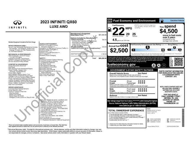 2023 Infiniti QX60 Luxe