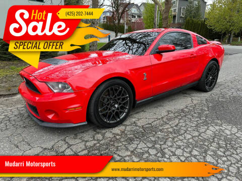 2011 Ford Shelby GT500 for sale at Mudarri Motorsports in Kirkland WA