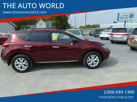2011 Nissan Murano for sale at THE AUTO WORLD in Churubusco IN