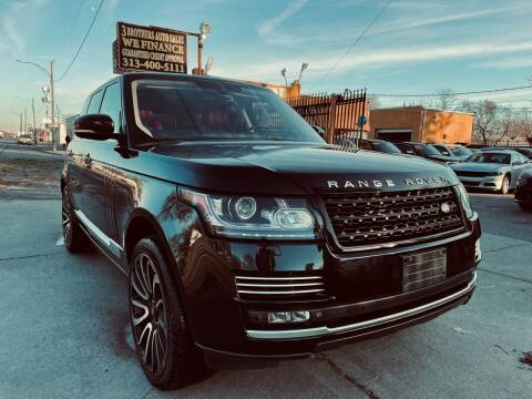2014 Land Rover Range Rover for sale at 3 Brothers Auto Sales Inc in Detroit MI