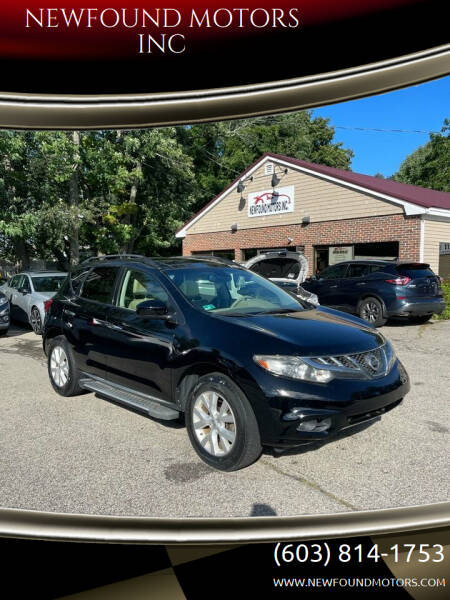 2012 Nissan Murano for sale at NEWFOUND MOTORS INC in Seabrook NH