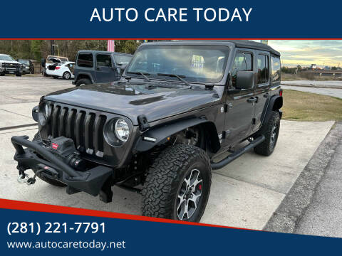 2019 Jeep Wrangler Unlimited for sale at AUTO CARE TODAY in Spring TX