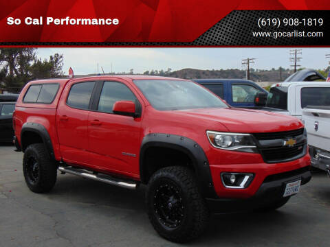 2015 Chevrolet Colorado for sale at So Cal Performance in San Diego CA