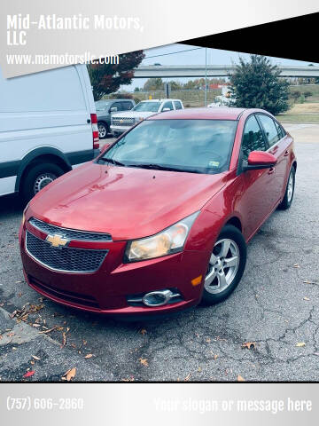 2011 Chevrolet Cruze for sale at Mid-Atlantic Motors, LLC in Portsmouth VA