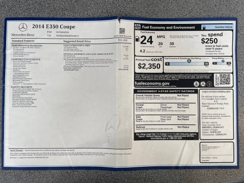 2014 Mercedes-Benz E-Class E 350