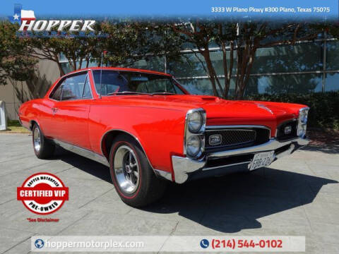 1967 Pontiac GTO for sale at HOPPER MOTORPLEX in Plano TX