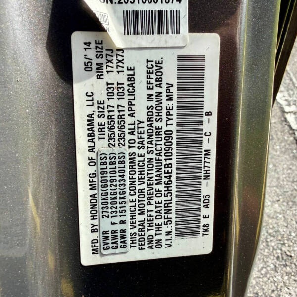 2014 Honda Odyssey EX-L