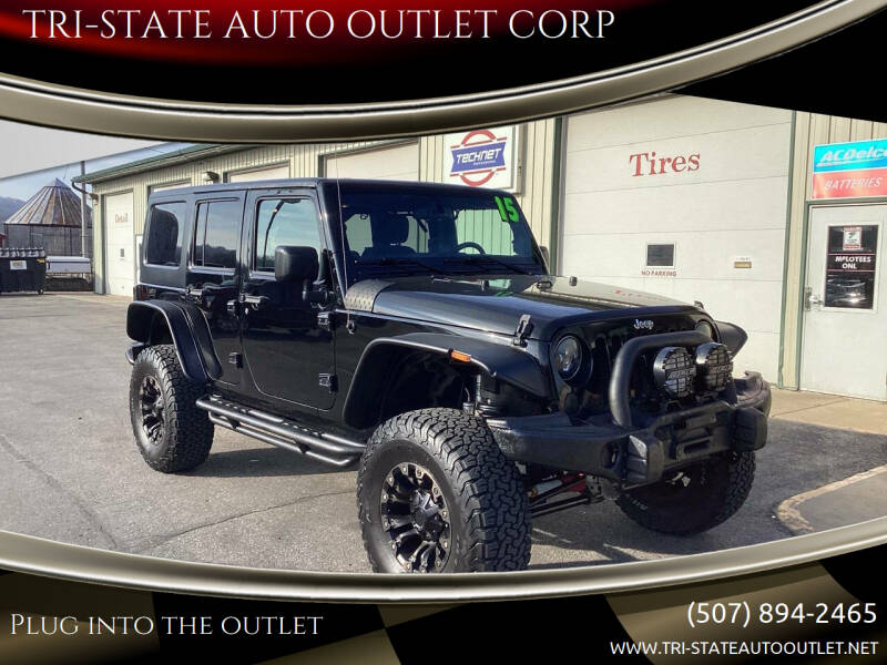 2015 Jeep Wrangler Unlimited for sale at TRI-STATE AUTO OUTLET CORP in Hokah MN