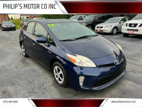 2012 Toyota Prius for sale at PHILIP'S MOTOR CO INC in Haleyville AL