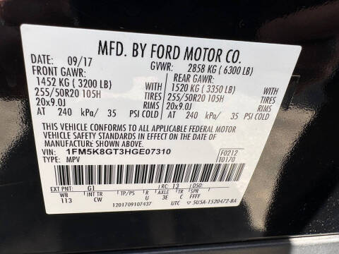 2017 Ford Explorer Sport