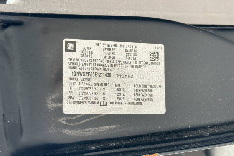 2014 Chevrolet Express LS 2500