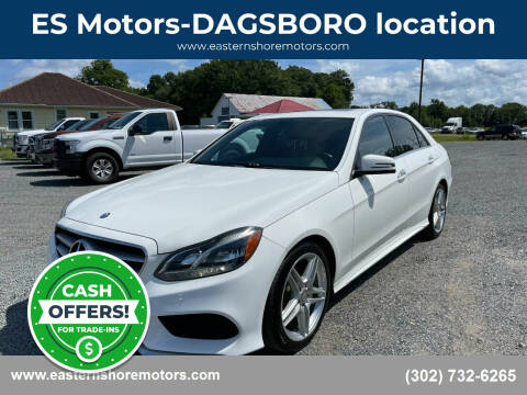 2014 Mercedes-Benz E-Class for sale at ES Motors-DAGSBORO location in Dagsboro DE