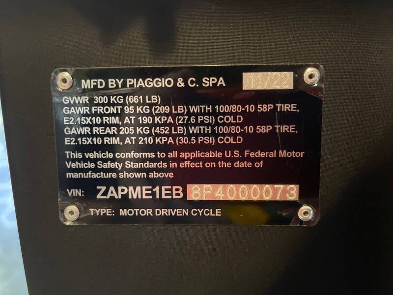 2023 Piaggio Piaggio 1