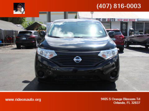 2014 Nissan Quest for sale at Ride On Auto in Orlando FL