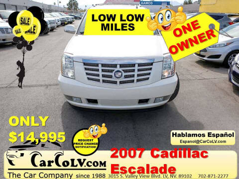 2007 Cadillac Escalade for sale at The Car Company in Las Vegas NV