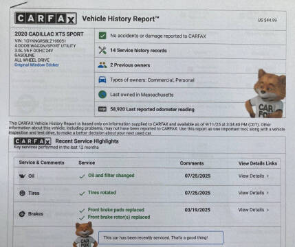 2020 Cadillac XT5 Sport