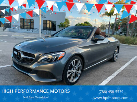 2017 Mercedes-Benz C-Class for sale at HIGH PERFORMANCE MOTORS in Hollywood FL