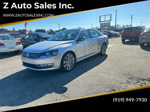 2015 Volkswagen Passat for sale at Z Auto Sales Inc. in Rocky Mount NC