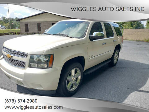 2013 Chevrolet Tahoe for sale at WIGGLES AUTO SALES INC in Mableton GA