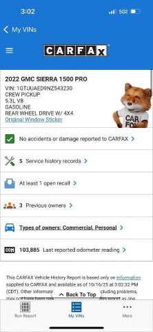 2022 GMC Sierra 1500 Pro