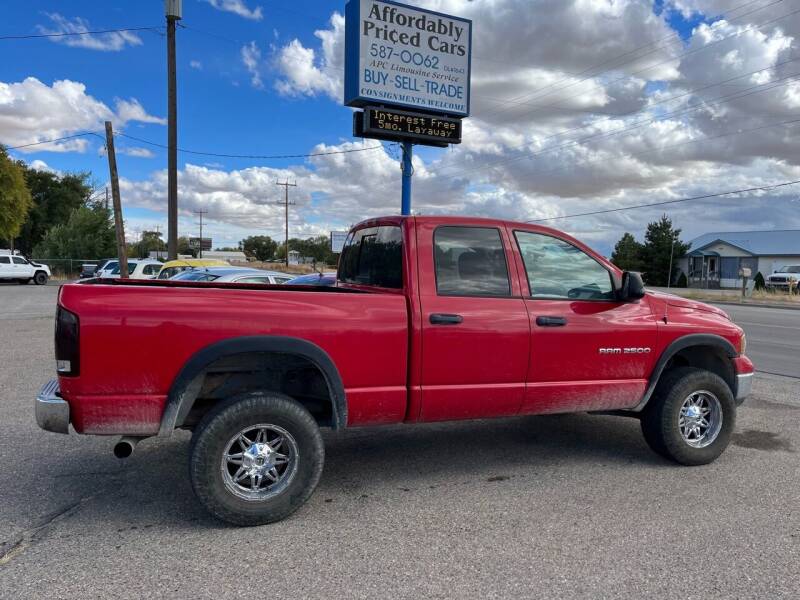 2003 Dodge Ram Pickup 2500 for sale at AFFORDABLY PRICED CARS LLC in Mountain Home ID