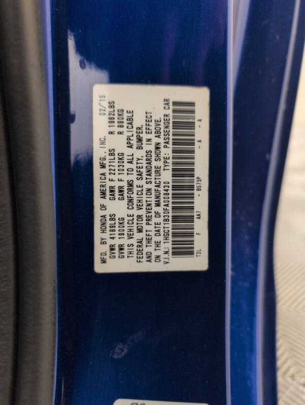 2015 Honda Accord LX-S