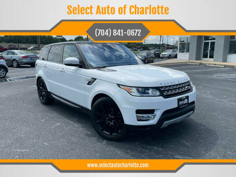 2017 Land Rover Range Rover Sport for sale at Select Auto of Charlotte in Matthews NC