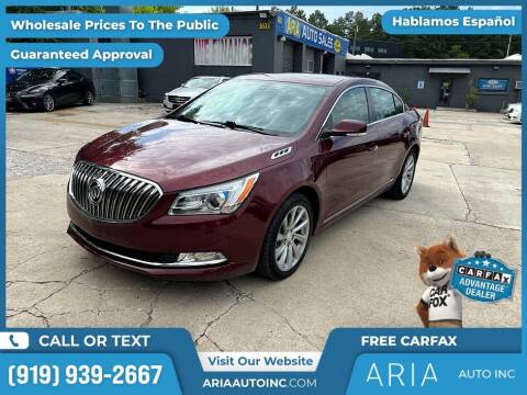 2016 Buick LaCrosse for sale at Aria Auto Inc. in Raleigh NC