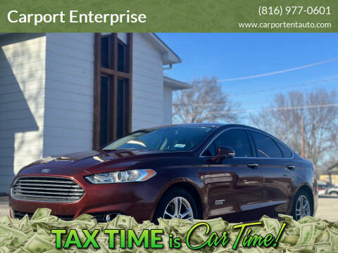 2016 Ford Fusion Energi for sale at Carport Enterprise in Kansas City MO
