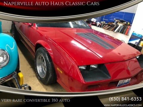 1984 Chevrolet Camaro for sale at Naperville Auto Haus Classic Cars in Naperville IL