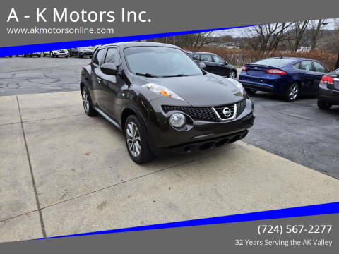 2011 Nissan JUKE for sale at A - K Motors Inc. in Vandergrift PA