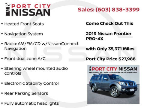 2019 Nissan Frontier PRO-4X