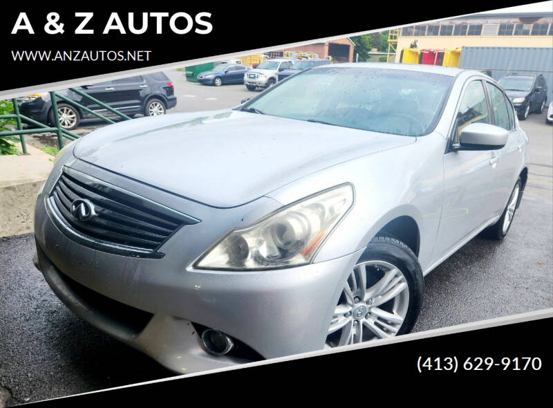 2011 Infiniti G25 Sedan for sale at A & Z AUTOS in Westfield MA