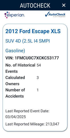 2012 Ford Escape XLS