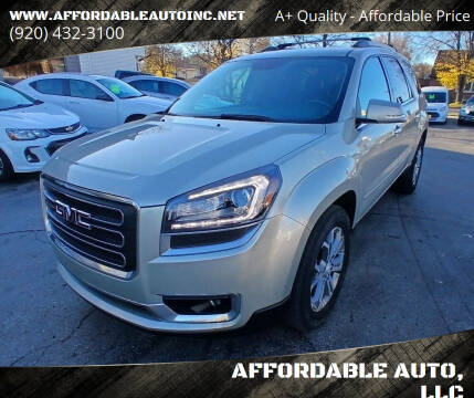 2014 GMC Acadia for sale at AFFORDABLE AUTO, LLC in Green Bay WI