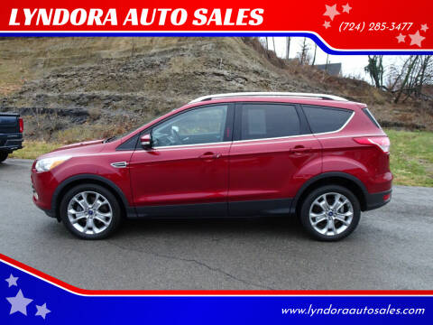 2015 Ford Escape for sale at LYNDORA AUTO SALES in Lyndora PA