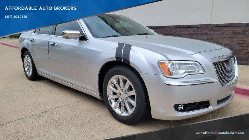 2012 Chrysler 300 for sale at AFFORDABLE AUTO BROKERS in Keller TX