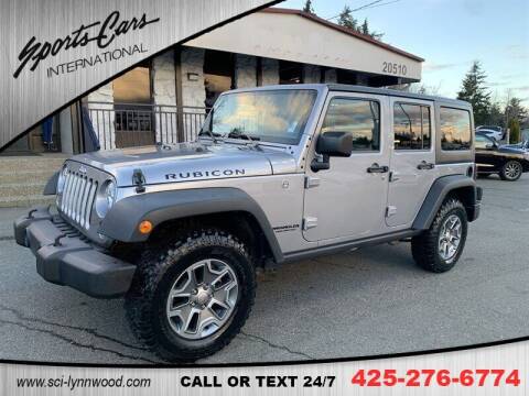 2016 Jeep Wrangler Unlimited for sale at Sports Cars International in Lynnwood WA