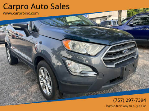 2019 Ford EcoSport for sale at Carpro Auto Sales in Chesapeake VA