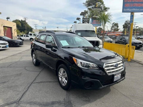 2016 Subaru Outback for sale at Sanmiguel Motors in South Gate CA