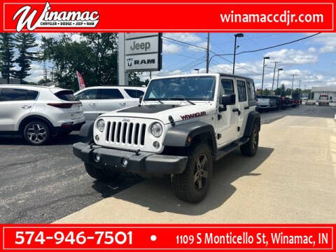 2017 Jeep Wrangler Unlimited for sale at Jim Dobson Ford in Winamac IN