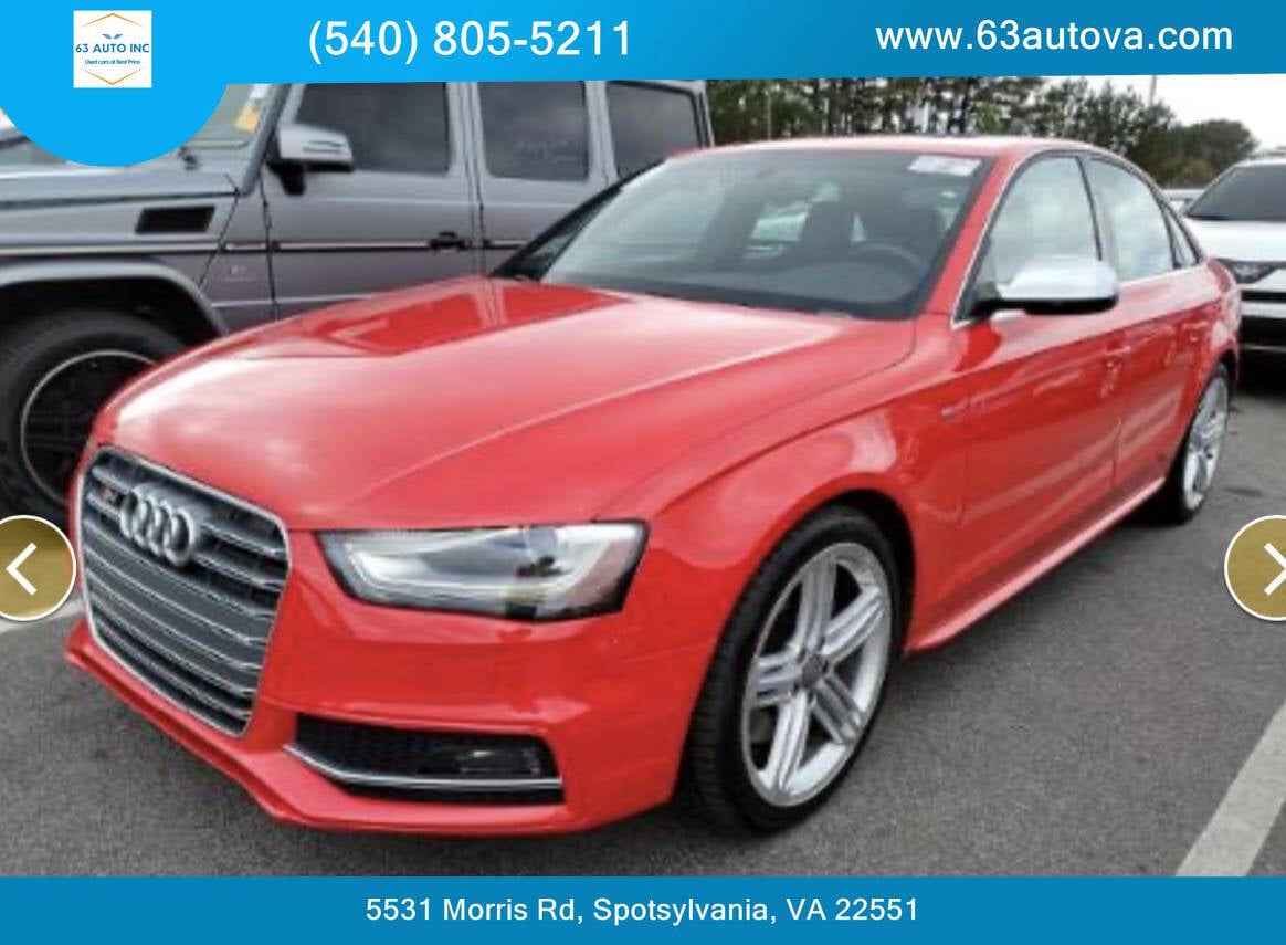 2014 Audi S4 for sale at 63 Auto Inc in Spotsylvania, VA