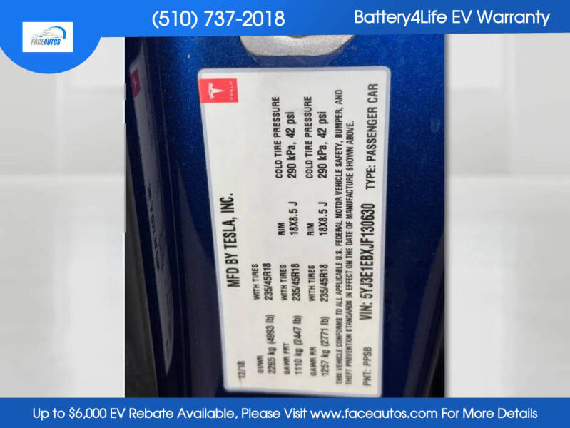 2018 Tesla Model 3 Long Range